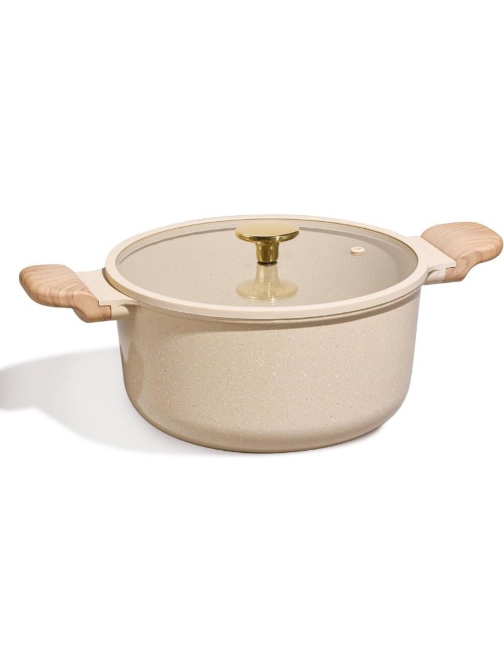 5 Qt Nonstick Stock Pot with Lid - Easy Clean Ceramic Casserole, PFOA Free